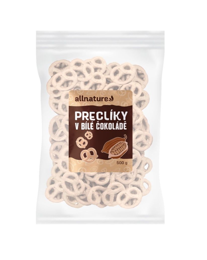 Allnature Preclíky v bílé čokoládě 500 g Allnature