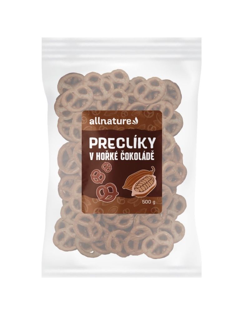 Allnature Preclíky v hořké čokoládě 500 g Allnature