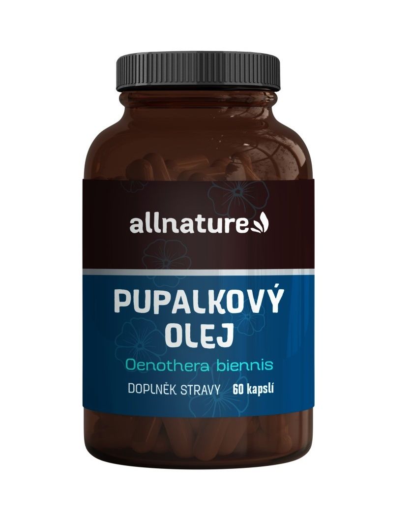 Allnature Pupalkový olej 60 kapslí Allnature