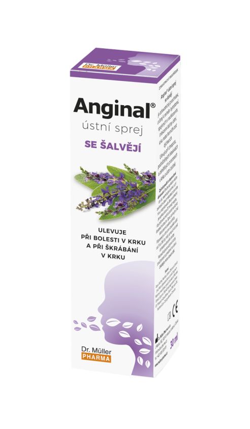 Anginal Ústní sprej se šalvějí 30 ml Anginal
