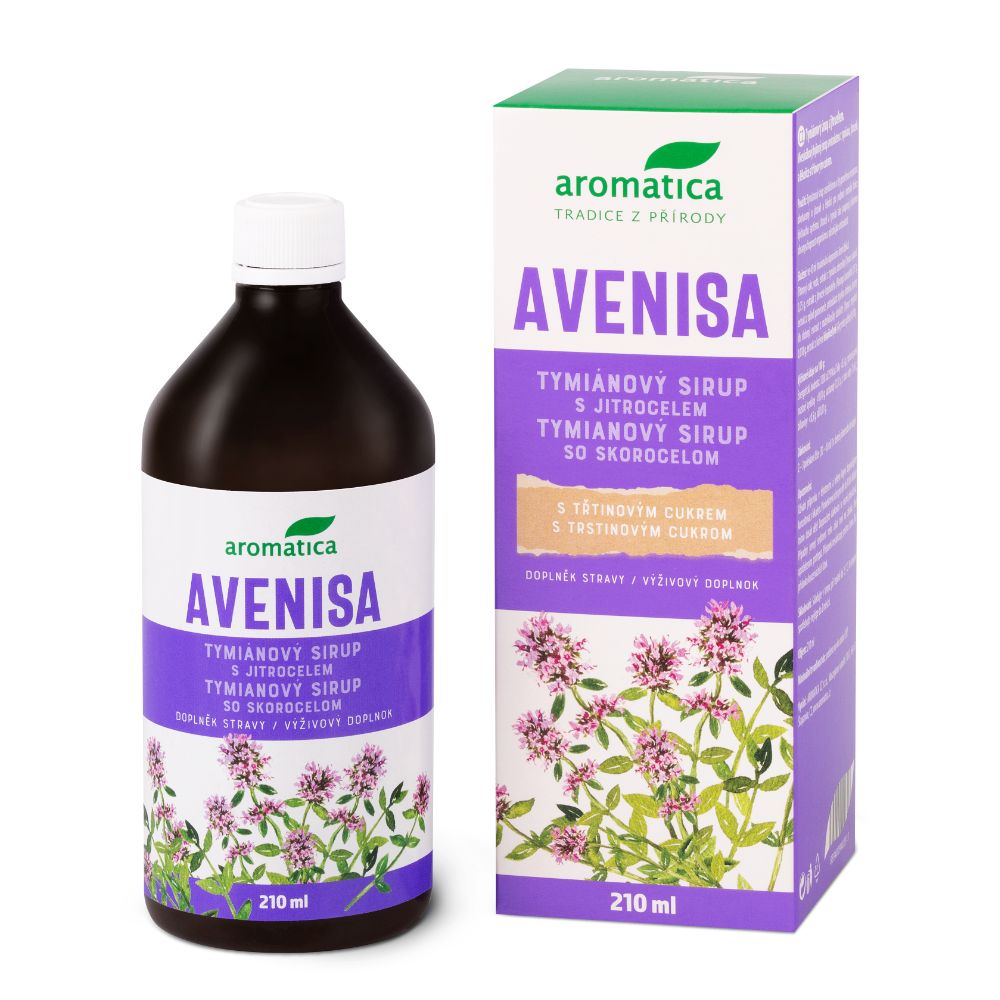 Aromatica AVENISA tymiánový sirup s jitrocelem 210 ml Aromatica