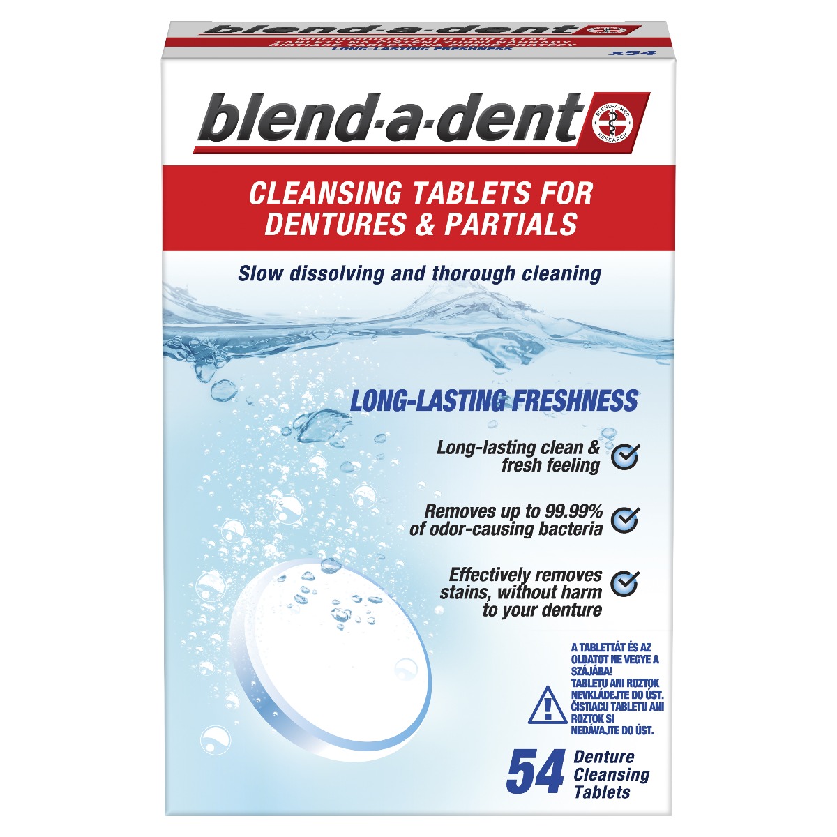 Blend-a-dent Freshness čisticí tablety 54 ks Blend-a-dent