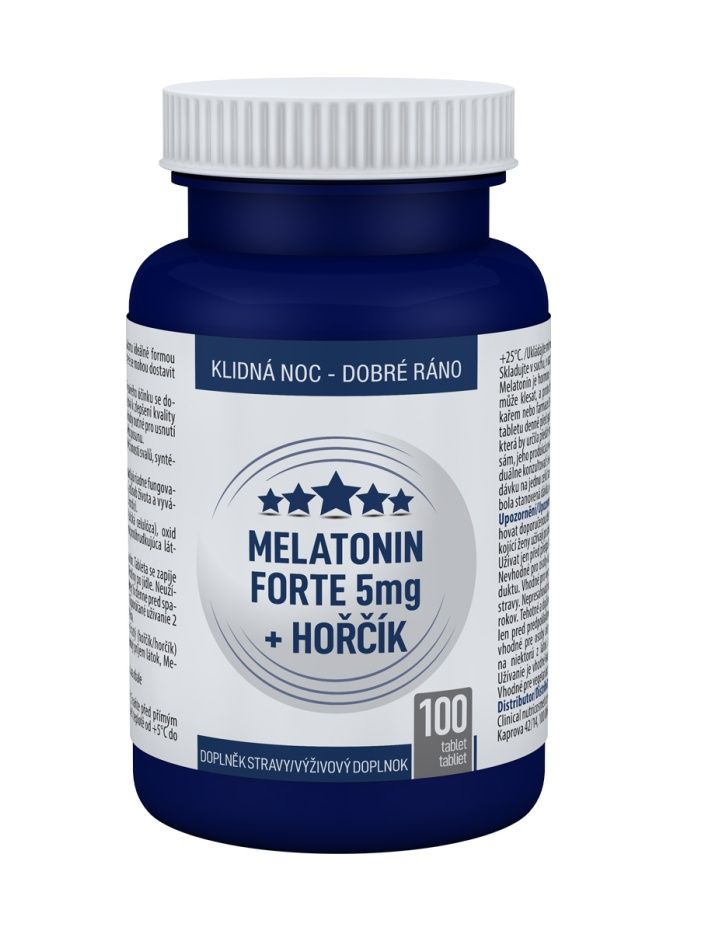 Clinical Melatonin Forte 5 mg + Hořčík 100 tablet Clinical