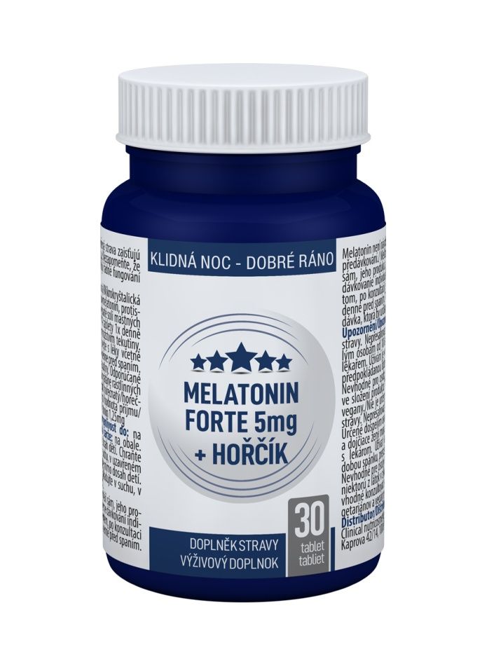 Clinical Melatonin Forte 5 mg + Hořčík 30 tablet Clinical