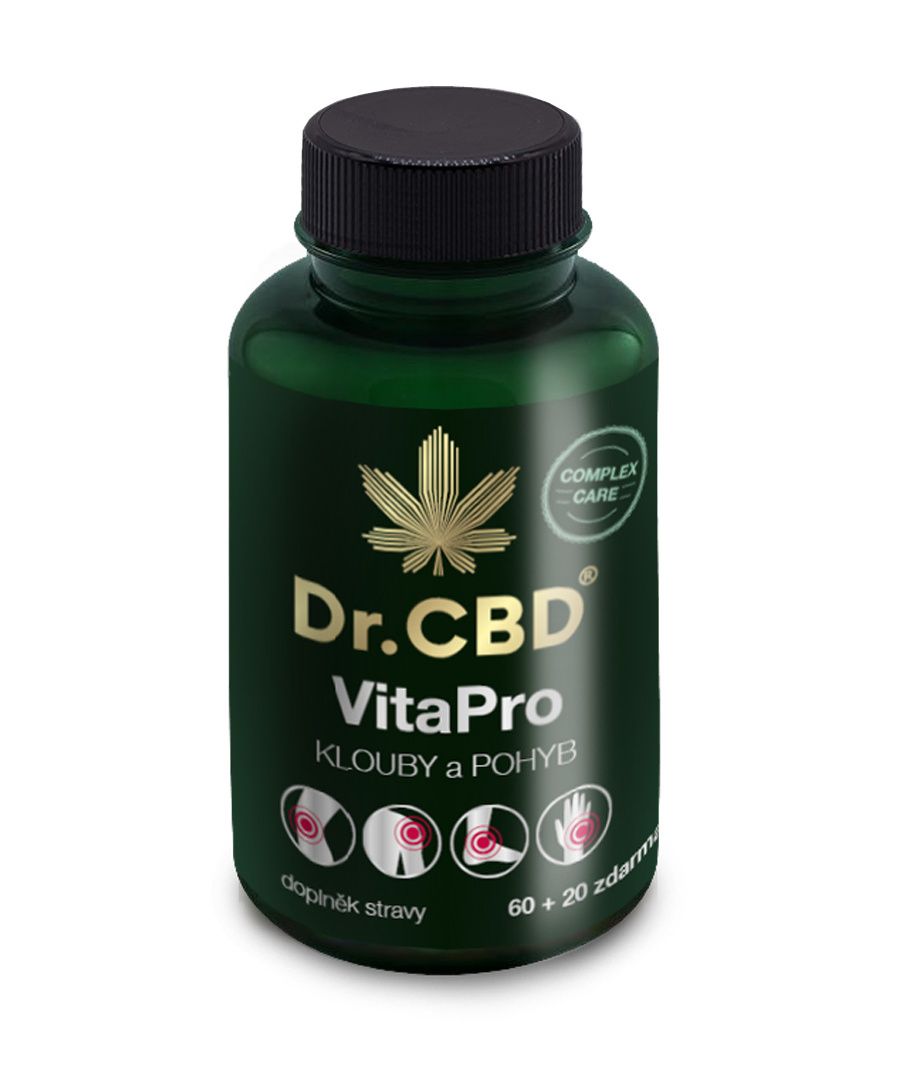 Dr.CBD VitaPro Klouby a pohyb 60+20 kapslí Dr.CBD