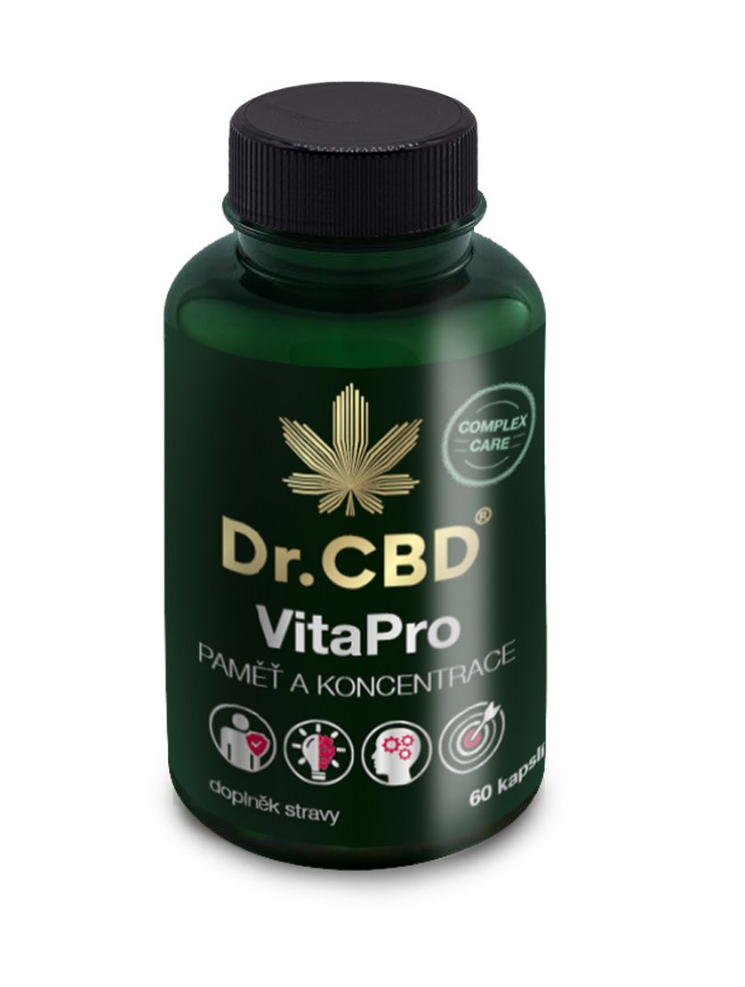 Dr.CBD VitaPro Paměť a koncentrace 60 kapslí Dr.CBD