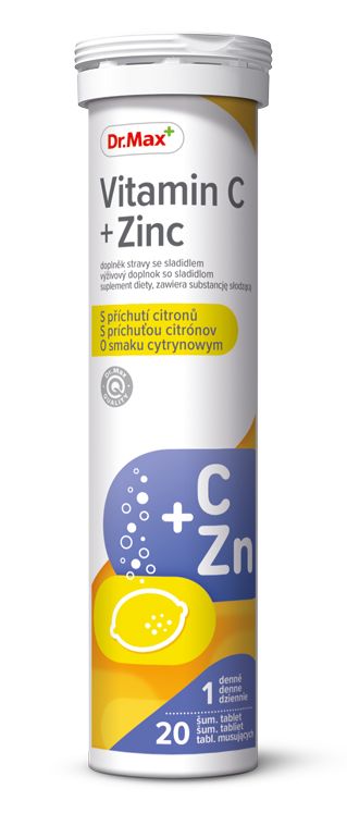 Dr.Max Vitamin C + Zinek 20 šumivých tablet Dr.Max