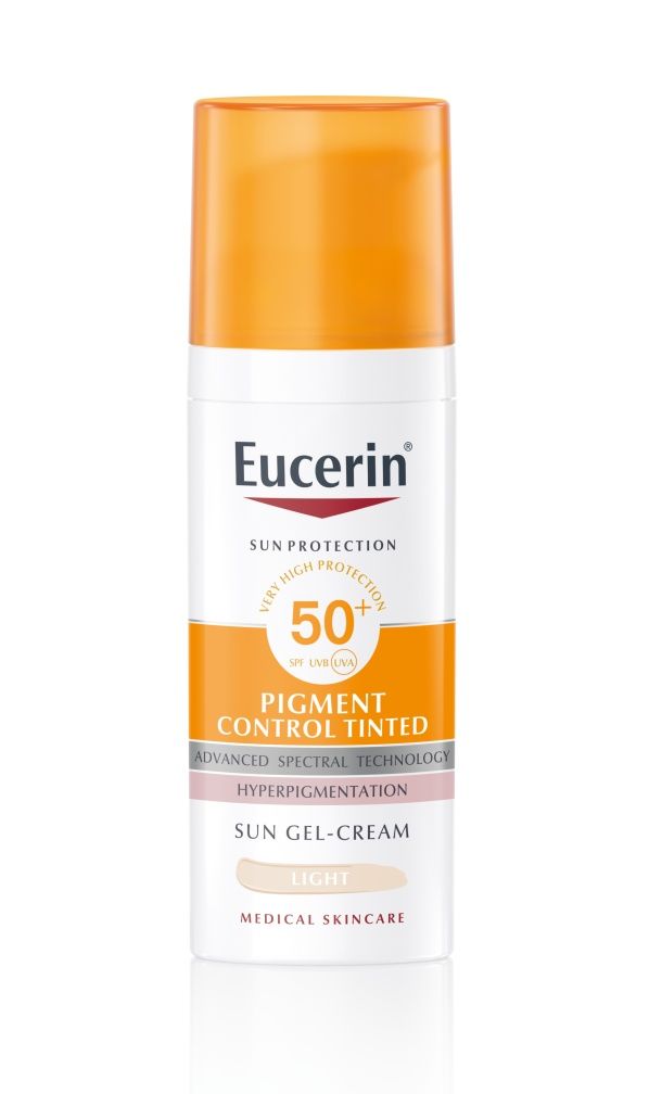 Eucerin Pigment Control Emulze na opalování na obličej s depigmentačním účinkem SPF 50+ světlá 50 ml Eucerin