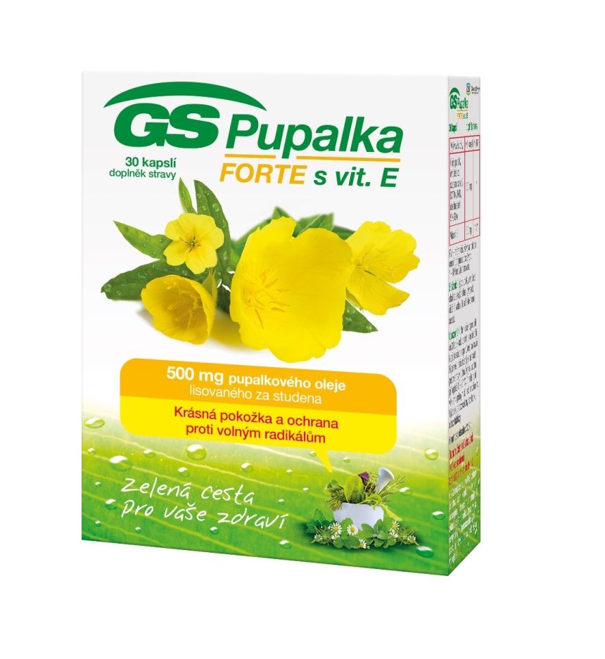 GS Pupalka Forte s vitaminem E 30 kapslí GS
