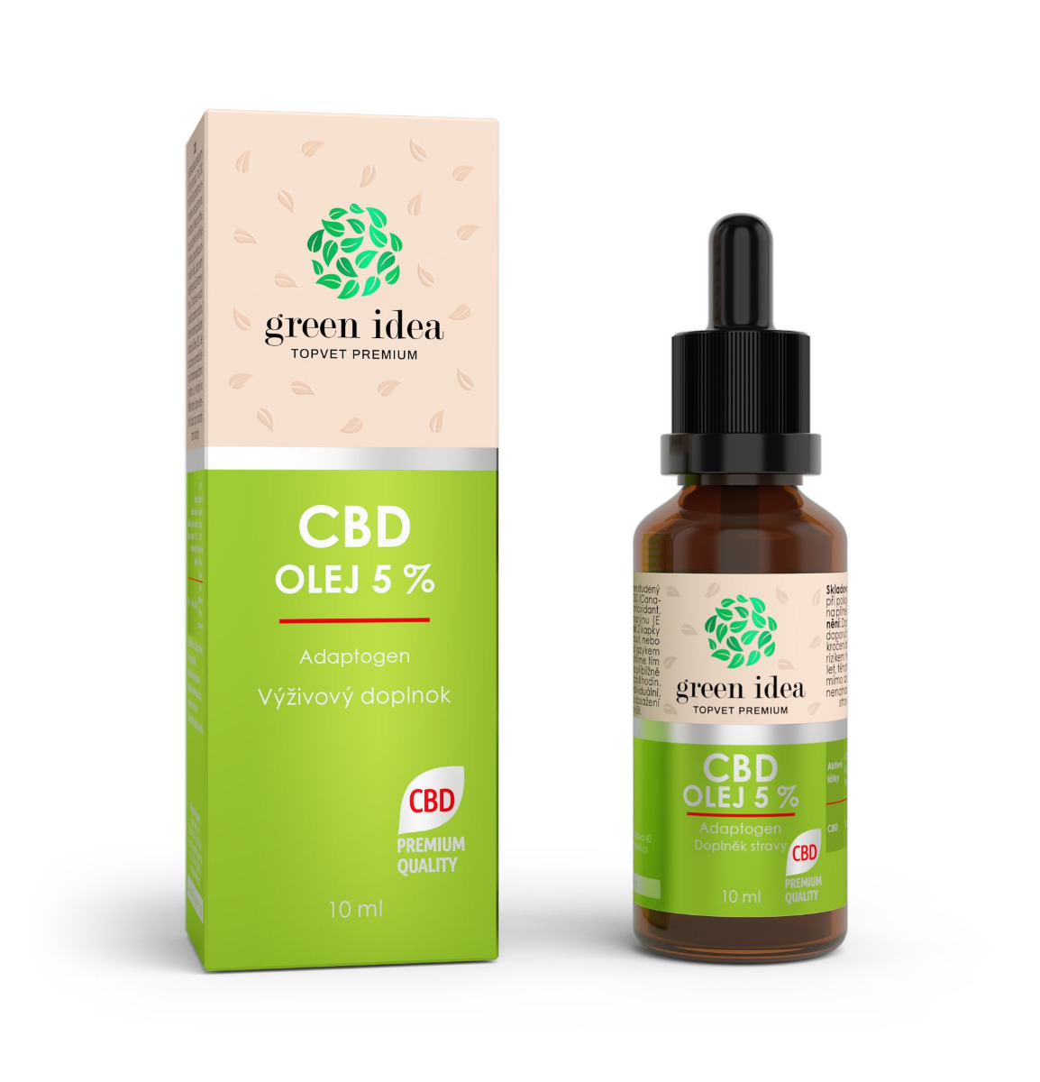 Green idea CBD 5% olej 10 ml Green idea