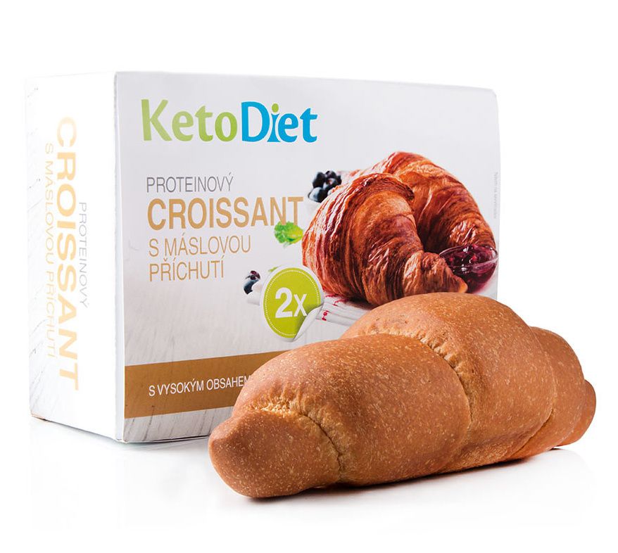 KetoDiet Proteinový croissant s máslovou příchutí 2 ks KetoDiet