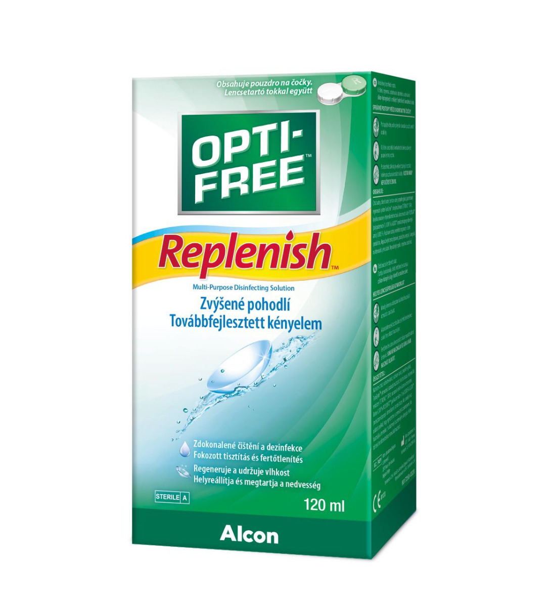 Opti free Replenish roztok 300 ml + pouzdro na čočky Opti free