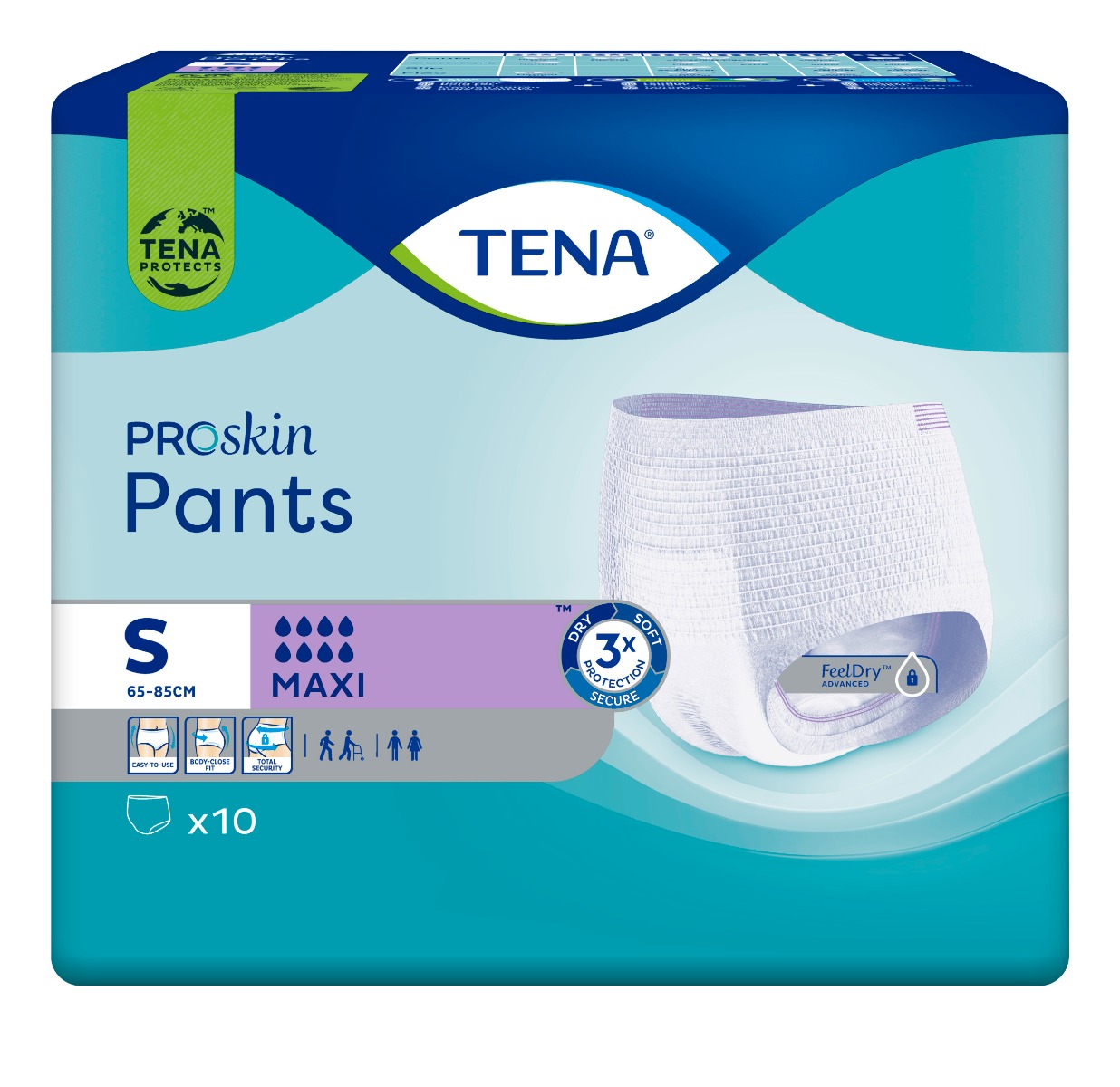 Tena Pants ProSkin Maxi S inkontinenční kalhotky 10 ks Tena