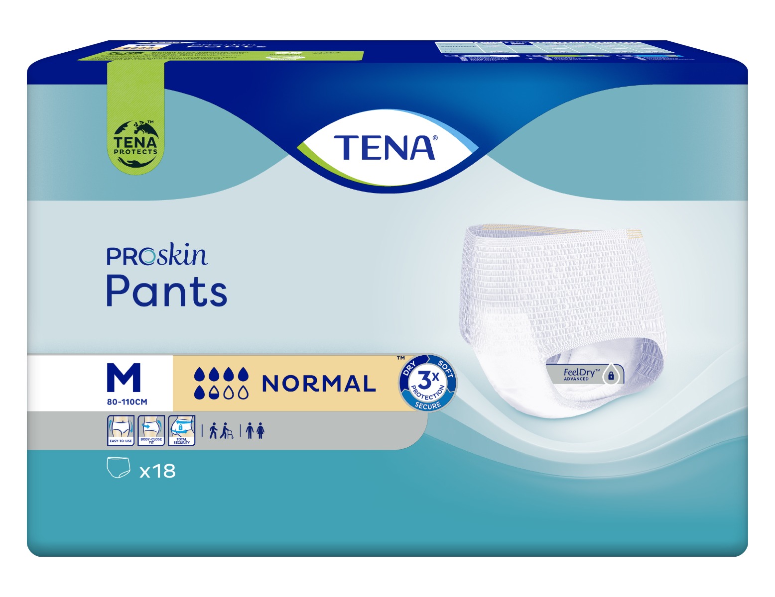 Tena Pants ProSkin Normal M inkontinenční kalhotky 18 ks Tena