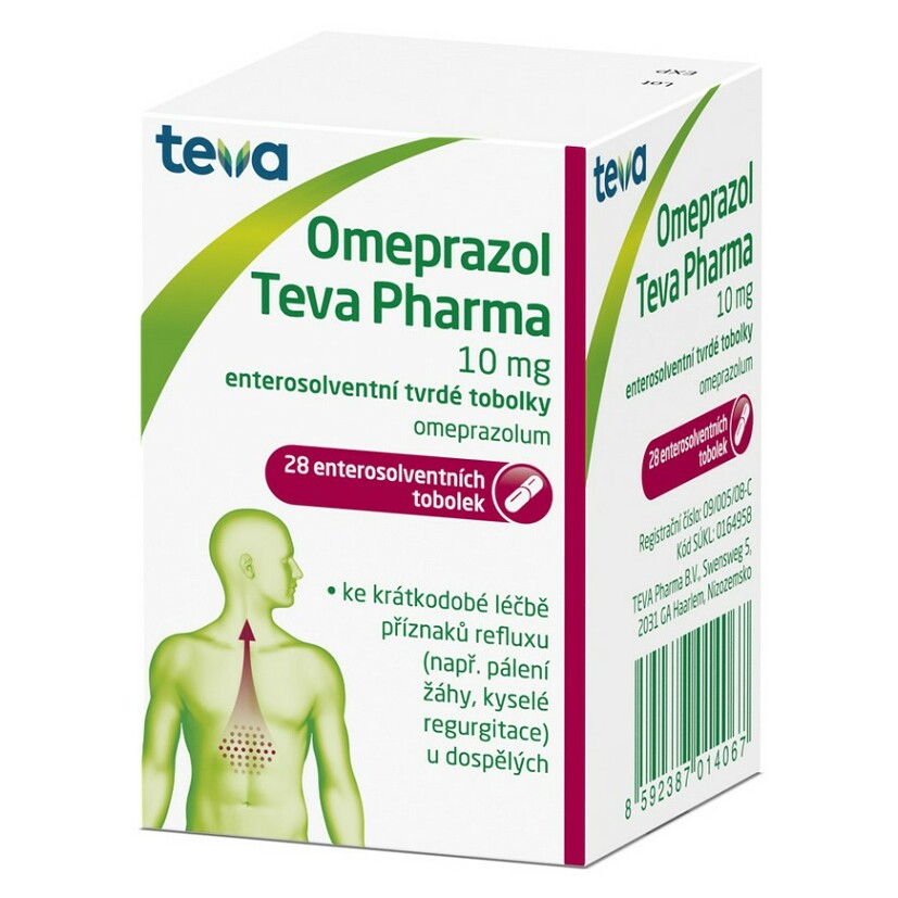 Teva Omeprazol 10 mg 28 tobolek Teva