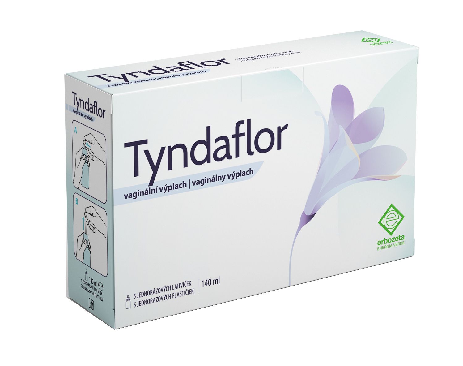 Tyndaflor vaginální výplach 5x140 ml Tyndaflor