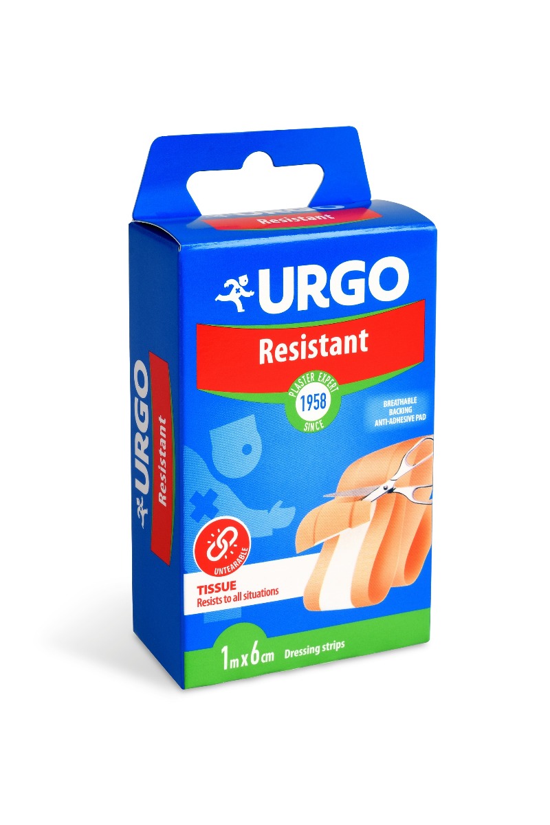 Urgo Resistant 1 m x 6 cm odolná náplast 1 ks Urgo