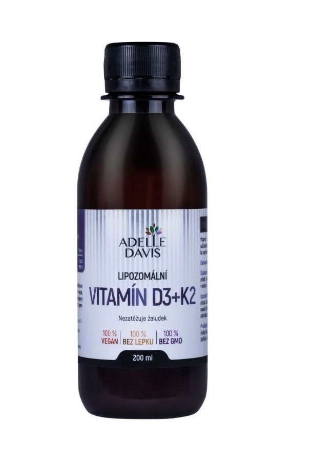 Adelle Davis Lipozomální vitamín D3 + K2 200 ml Adelle Davis