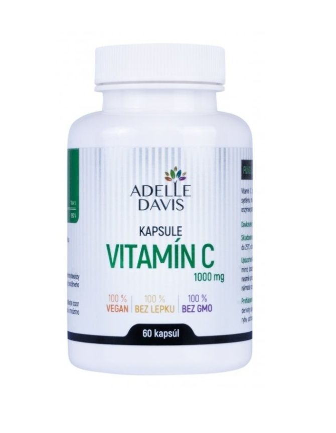 Adelle Davis Vitamín C 1000 mg 60 kapslí Adelle Davis