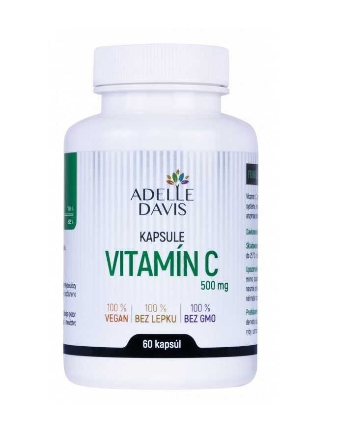Adelle Davis Vitamín C 500 mg 60 kapslí Adelle Davis