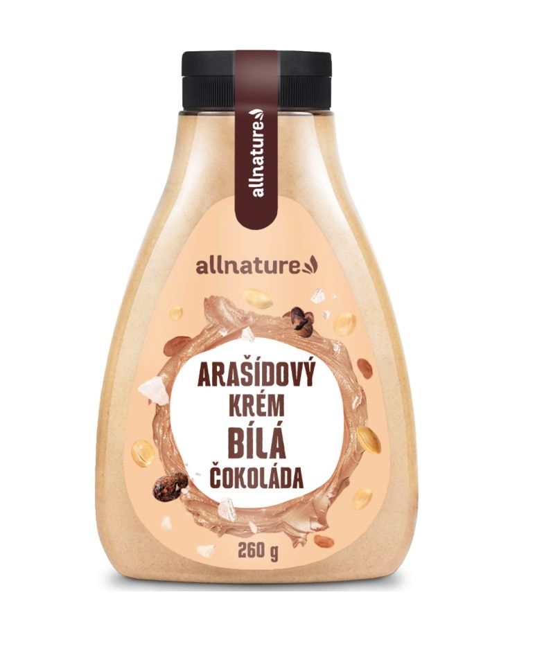 Allnature Arašídový krém bílá čokoláda 260 g Allnature