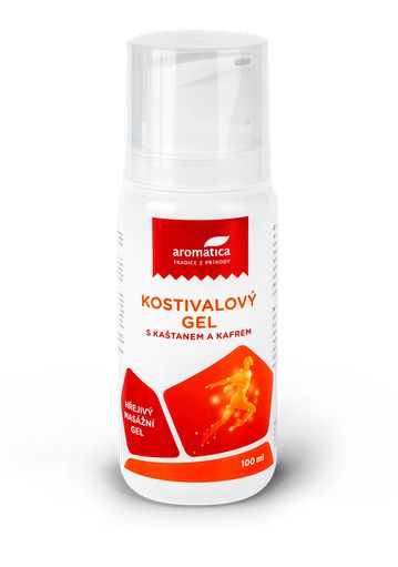 Aromatica Kostivalový gel hřejivý s kaštanem a kafrem 100 ml Aromatica