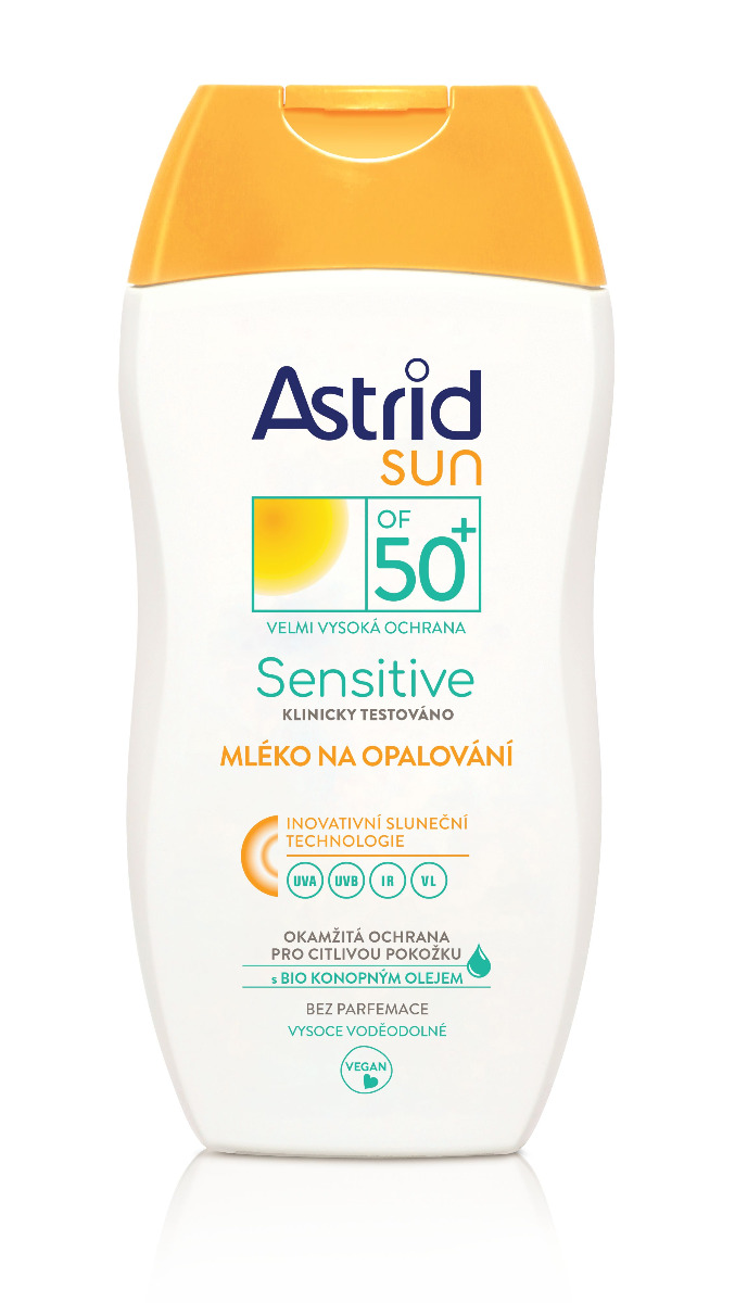 Astrid SUN SENSITIVE Mléko na opalování OF 50+ 150 ml Astrid
