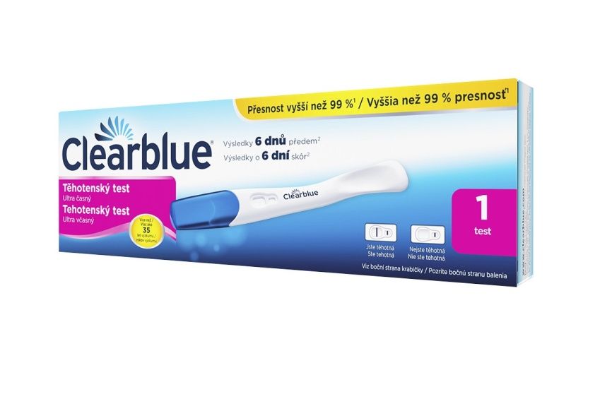 Clearblue ULTRA ČASNÝ těhotenský test 1 ks Clearblue