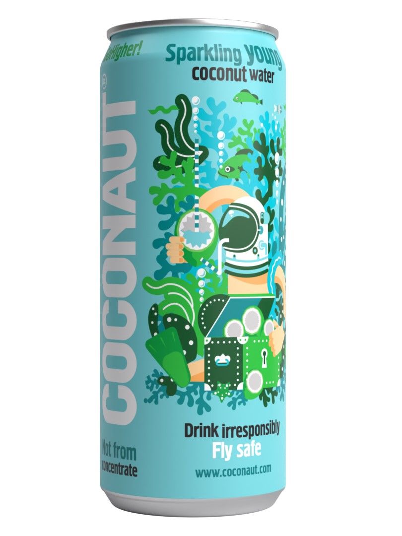 Coconaut Kokosová voda perlivá 320 ml Coconaut