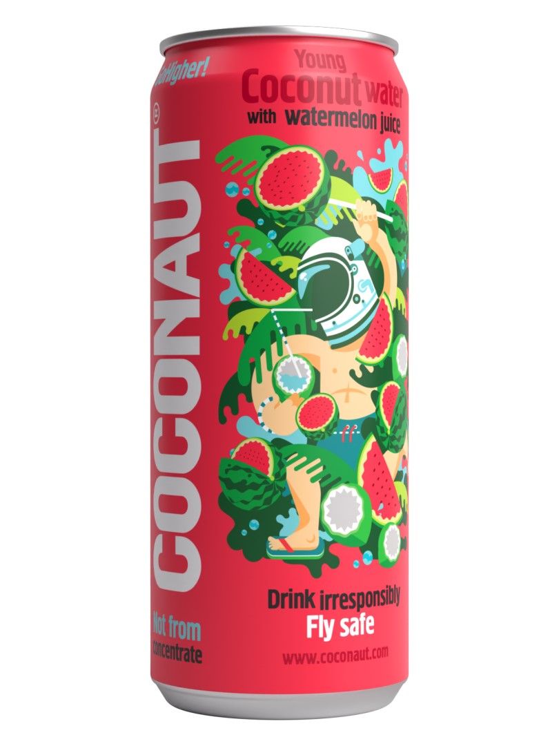 Coconaut Kokosová voda s melounovou šťávou 320 ml Coconaut