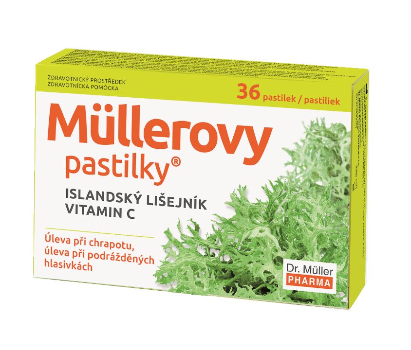 Dr. Müller Müllerovy pastilky s islandským lišejníkem 36 pastilek Dr. Müller