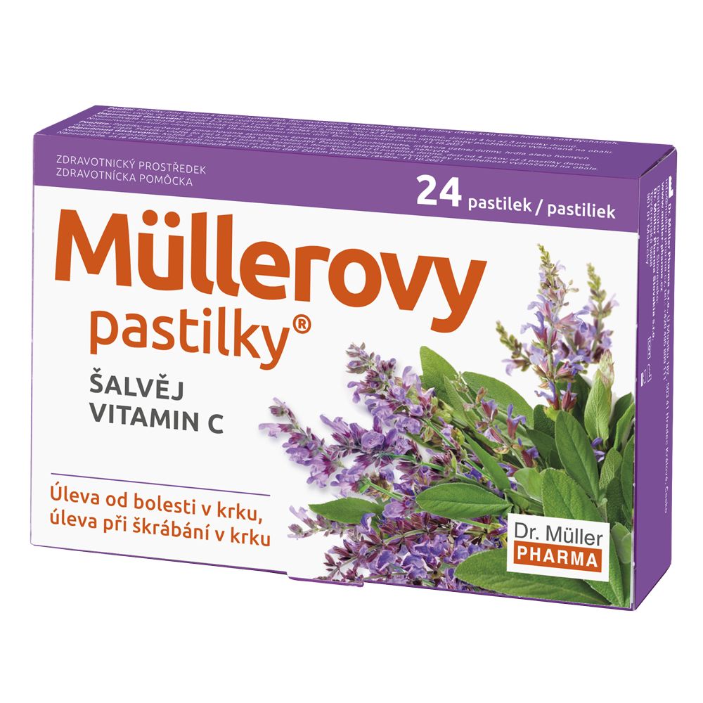 Dr. Müller Müllerovy pastilky se šalvějí 24 pastilek Dr. Müller