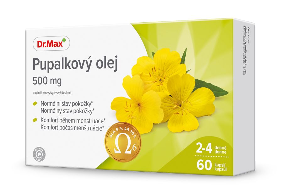 Dr.Max Pupalkový olej 500 mg 60 kapslí Dr.Max