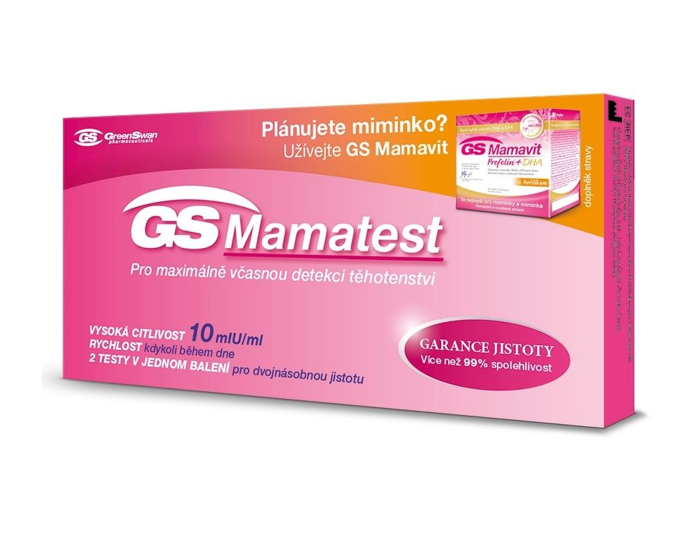 GS Mamatest těhotenský test 2 ks GS