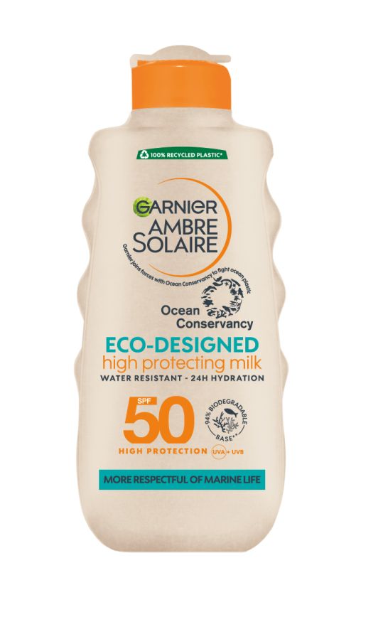 Garnier Ambre Solaire Ocean & Skin eco-friendly SPF50 ochranné mléko proti UVB a UVA 200 ml Garnier