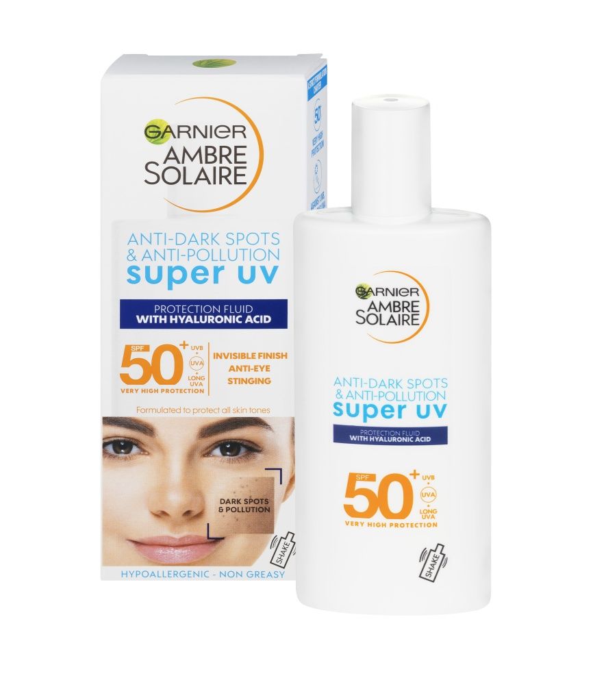 Garnier Ambre Solaire Super UV SPF50+ pleťové fluidum proti pigmentovým skvrnám 50 ml Garnier