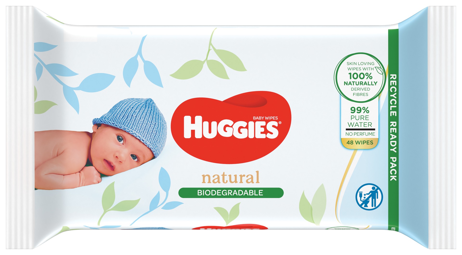 Huggies Natural Biodegradable vlhčené ubrousky 48 ks Huggies