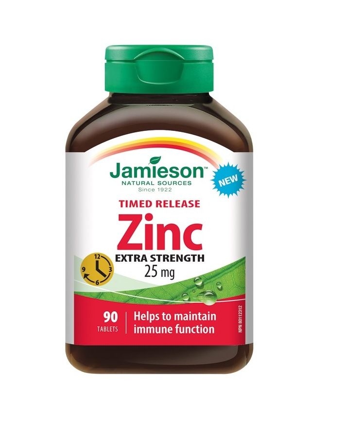 Jamieson Zinek 25 mg s postupným uvolňováním 90 tablet Jamieson