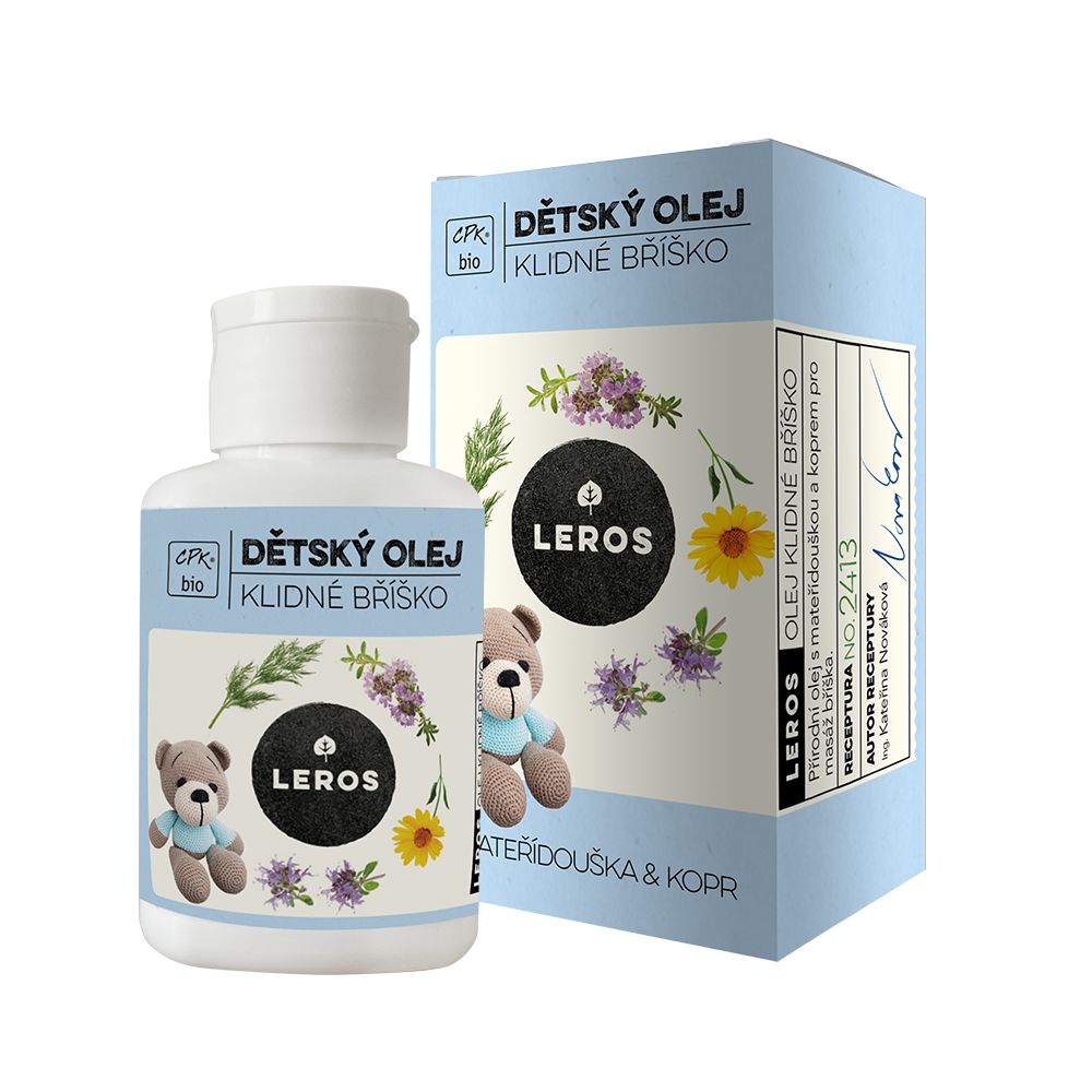 Leros Dětský olej klidné bříško 60 ml Leros