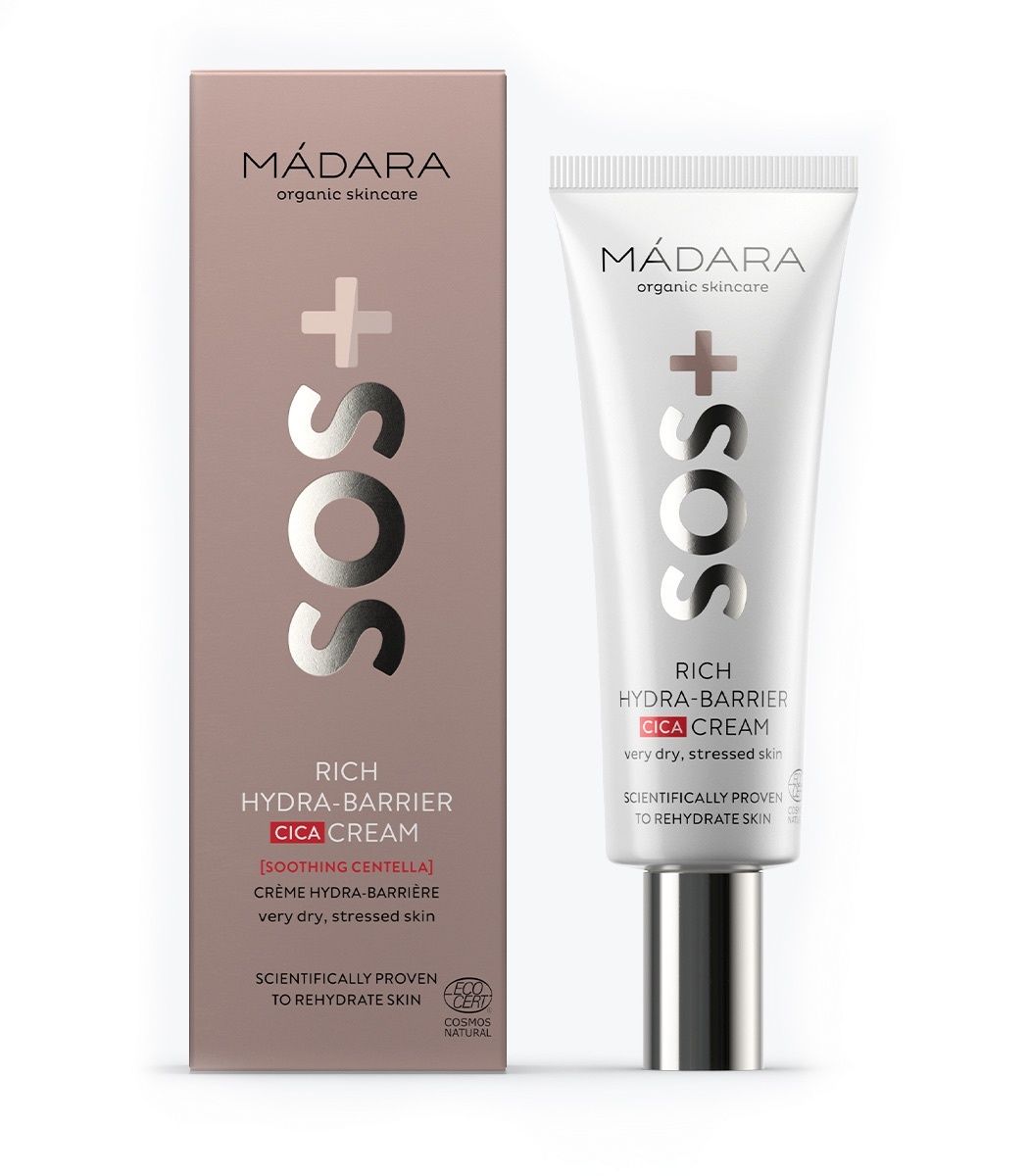 MÁDARA SOS Rich Hydra-Barier Cica Cream hydratační krém 40 ml MÁDARA