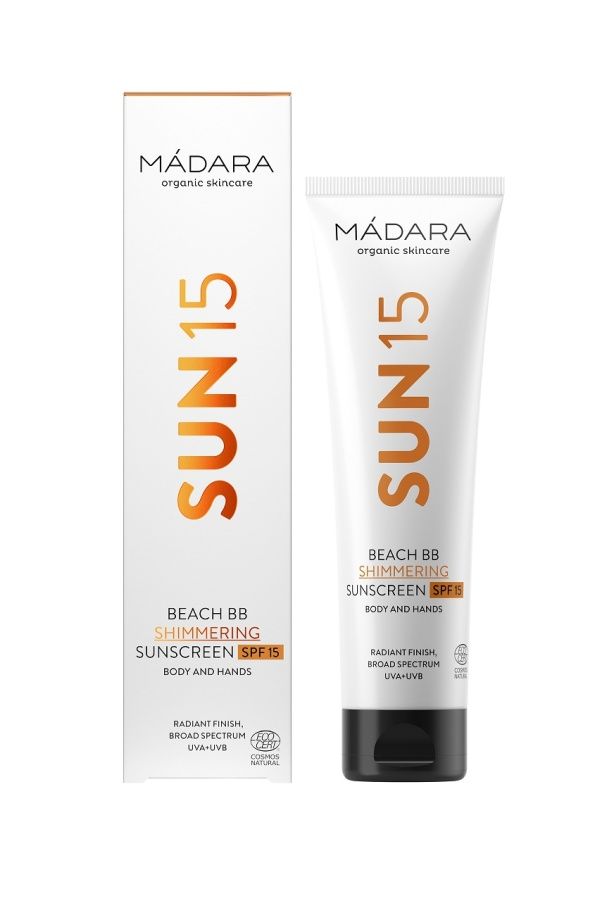 MÁDARA Třpytivý opalovací BB krém SPF15 100 ml MÁDARA