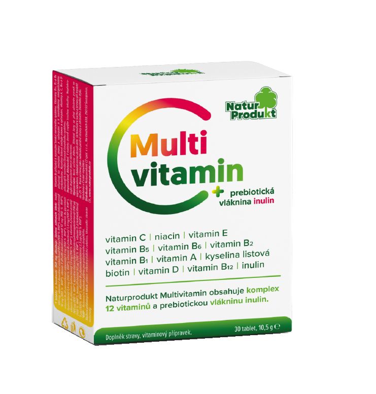 Naturprodukt Multivitamin + inulin 30 tablet Naturprodukt