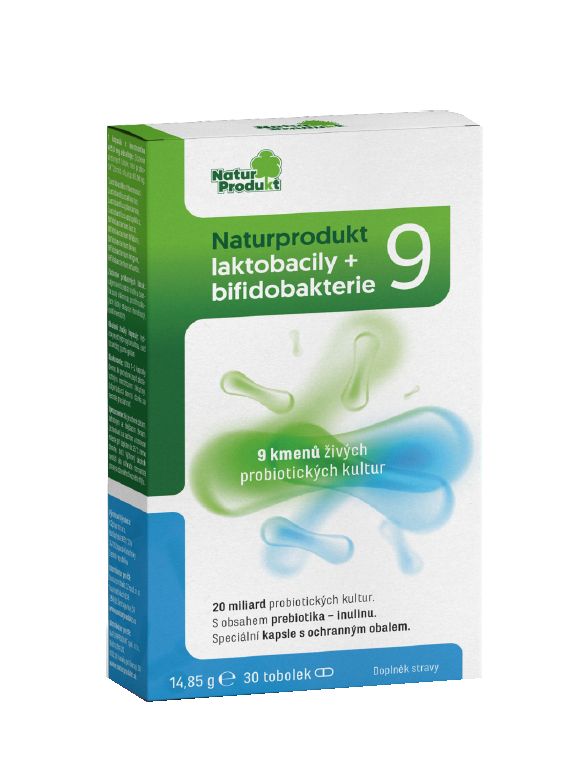 Naturprodukt laktobacily + bifidobakterie 9 30 tobolek Naturprodukt