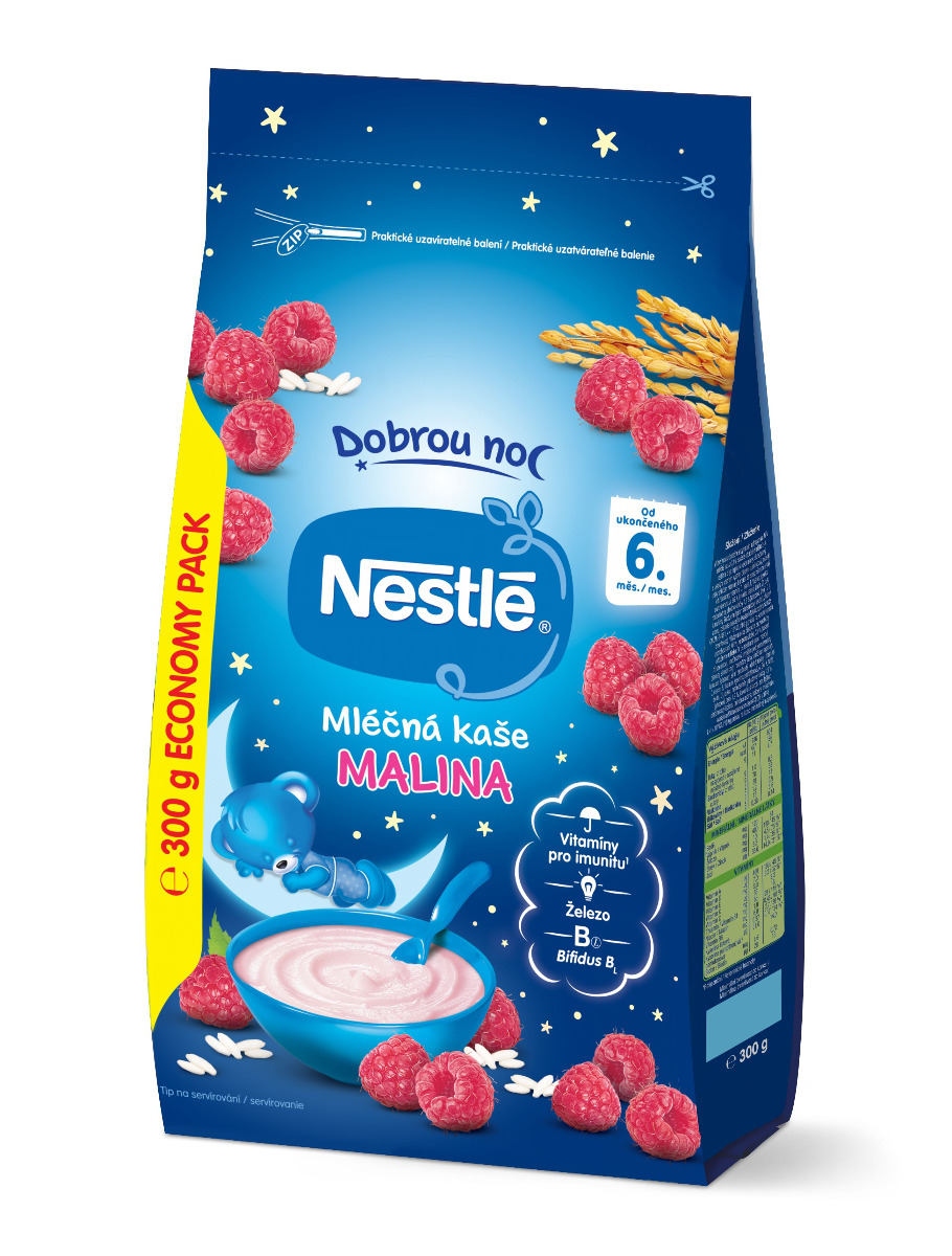 Nestlé Mléčná kaše Dobrou noc malina 300 g Nestlé