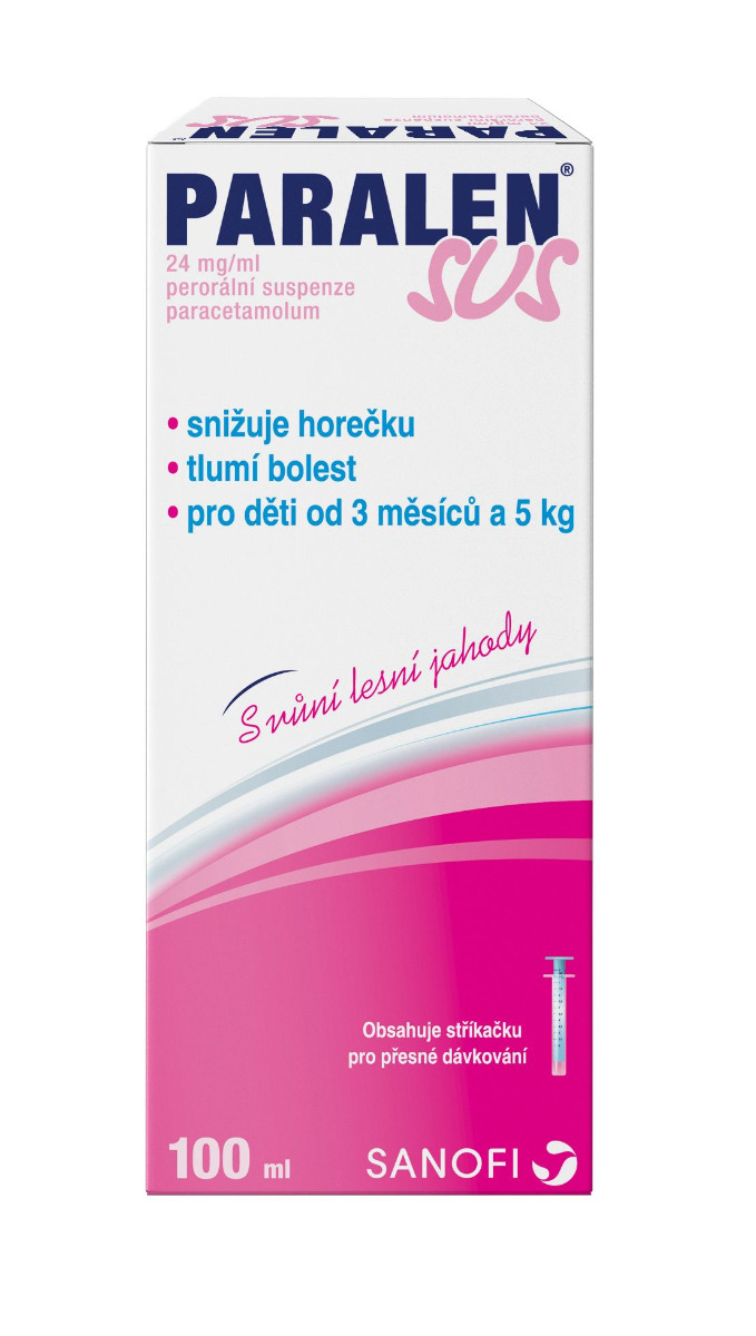 Paralen SUS 24 mg/ml perorální suspenze 100 ml Paralen