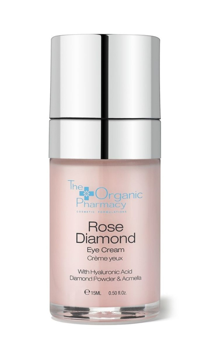 The Organic Pharmacy Rose Diamond Eye Cream oční krém s diamantovým práškem 15 ml The Organic Pharmacy