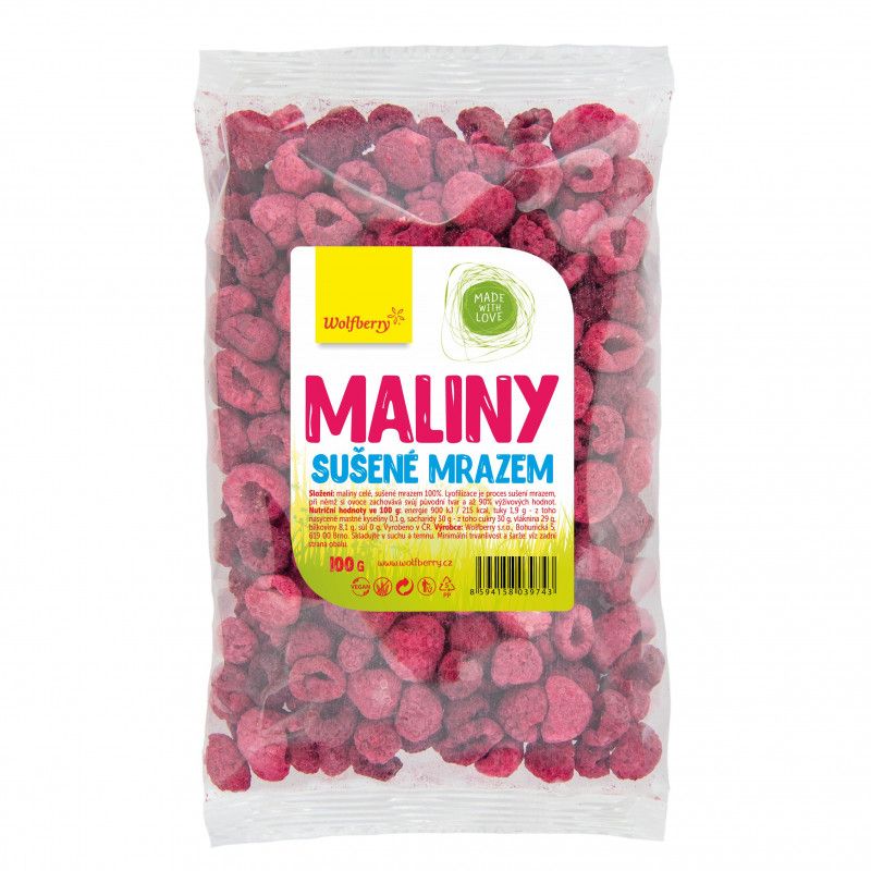 Wolfberry Maliny lyofilizované 100 g Wolfberry