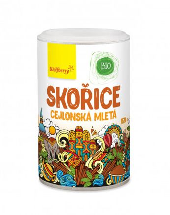 Wolfberry Skořice cejlonská mletá BIO 150 g Wolfberry