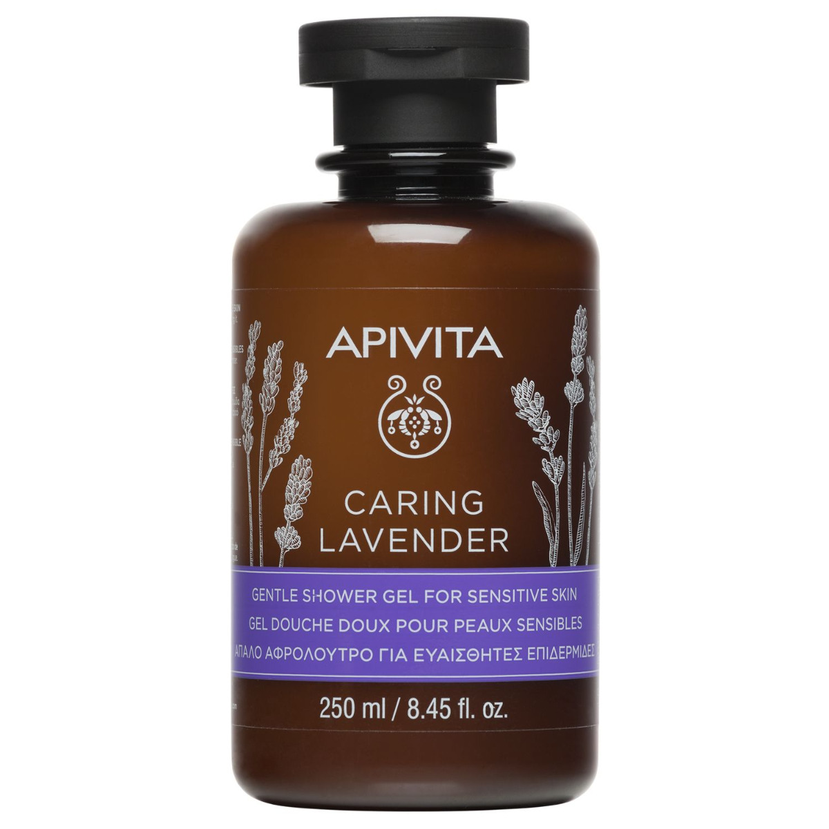 APIVITA Caring Lavender jemný sprchový gel 250 ml APIVITA