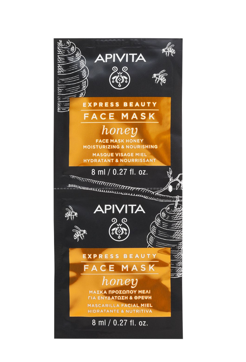 APIVITA Express Beauty Honey pleťová maska 2x8 ml APIVITA